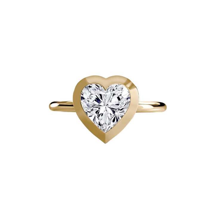 The Bezel Set Solitaire in setting by 18 KARATS