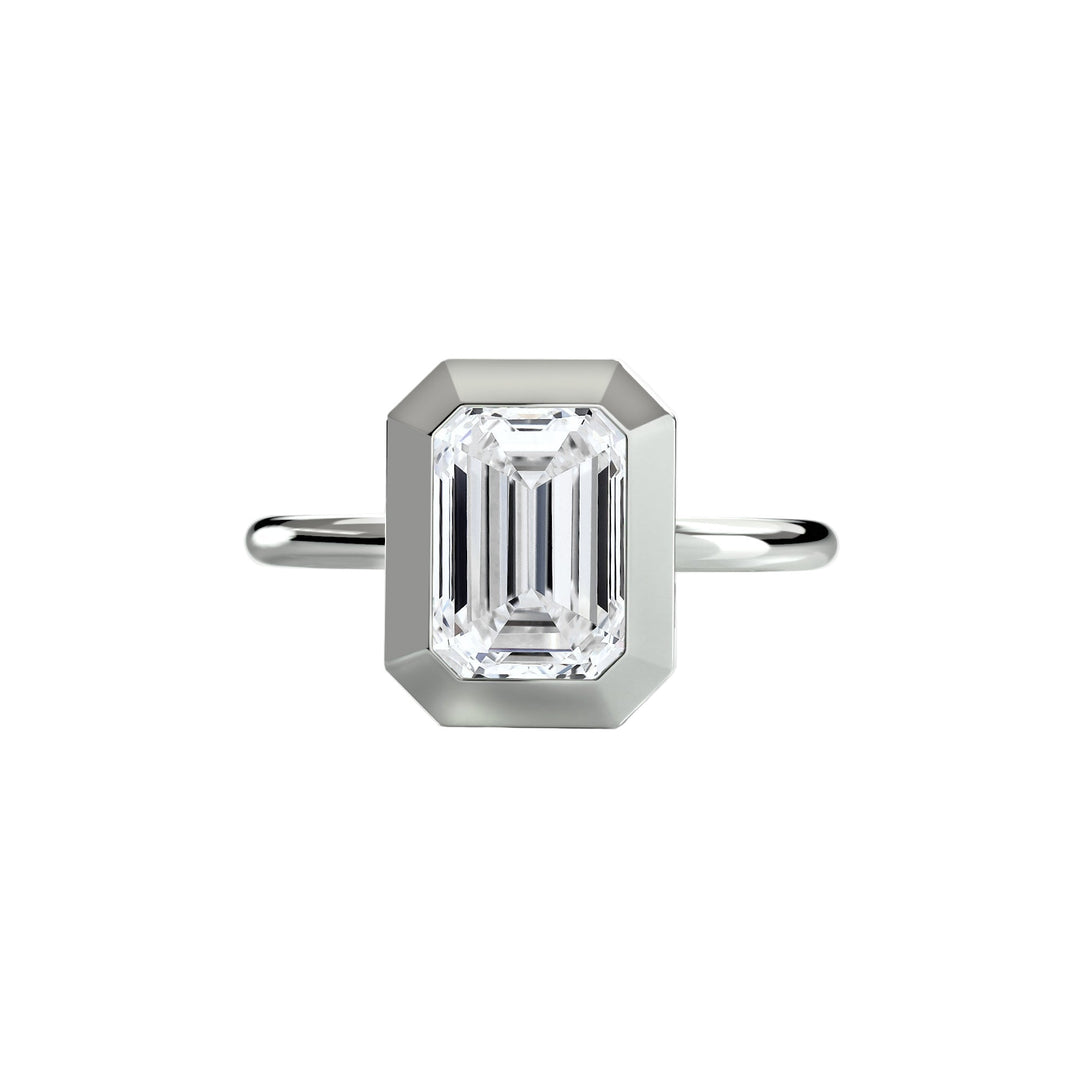 The Bezel Set Solitaire in setting by 18 KARATS