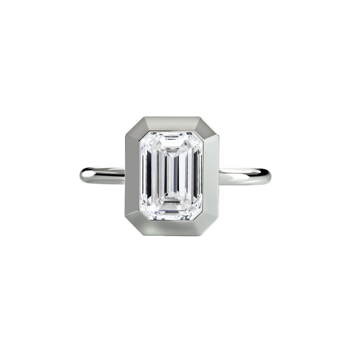 The Bezel Set Solitaire in setting by 18 KARATS
