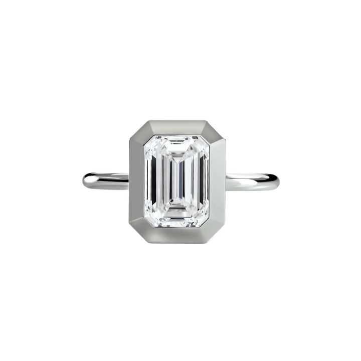 The Bezel Set Solitaire in setting by 18 KARATS