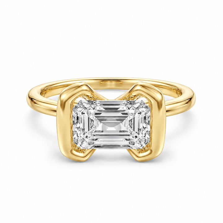 The Bowline Emerald Lab Diamond Engagement Ring in Ready Rings by 18 KARATS INC.