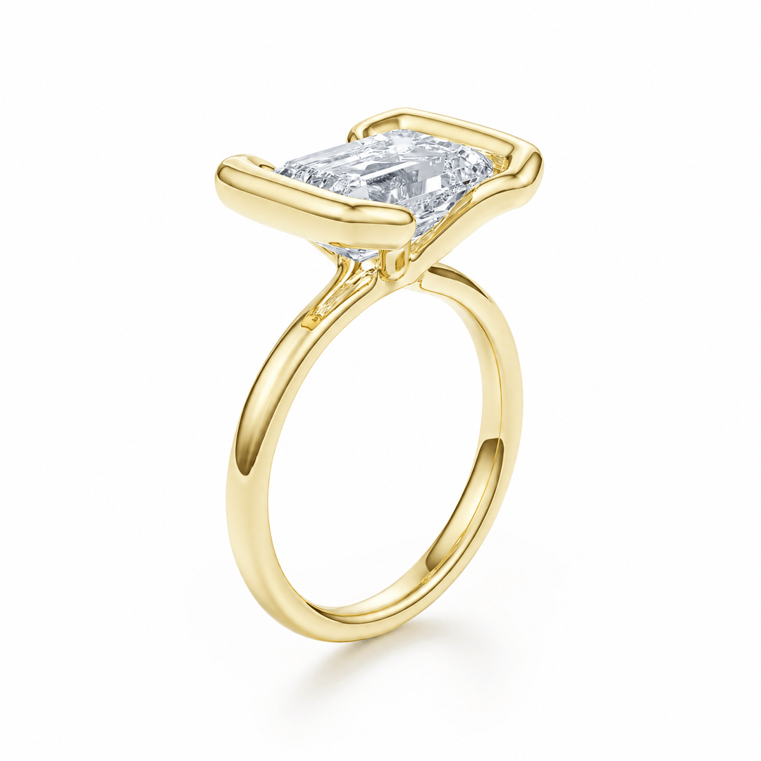 The Bowline Emerald Lab Diamond Engagement Ring in Ready Rings by 18 KARATS INC.