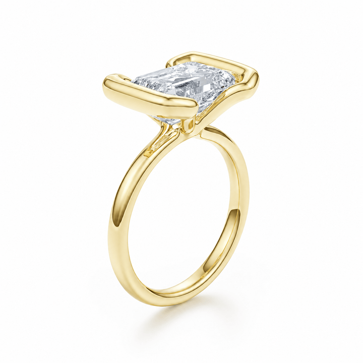 The Bowline Emerald Lab Diamond Engagement Ring in Ready Rings by 18 KARATS INC.