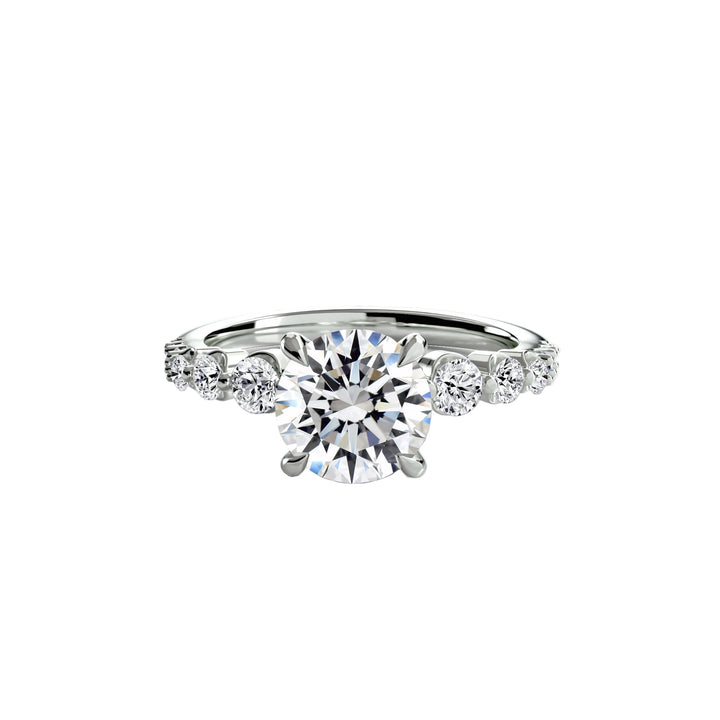 The Cascade Diamond Ring in setting by 18 KARATS