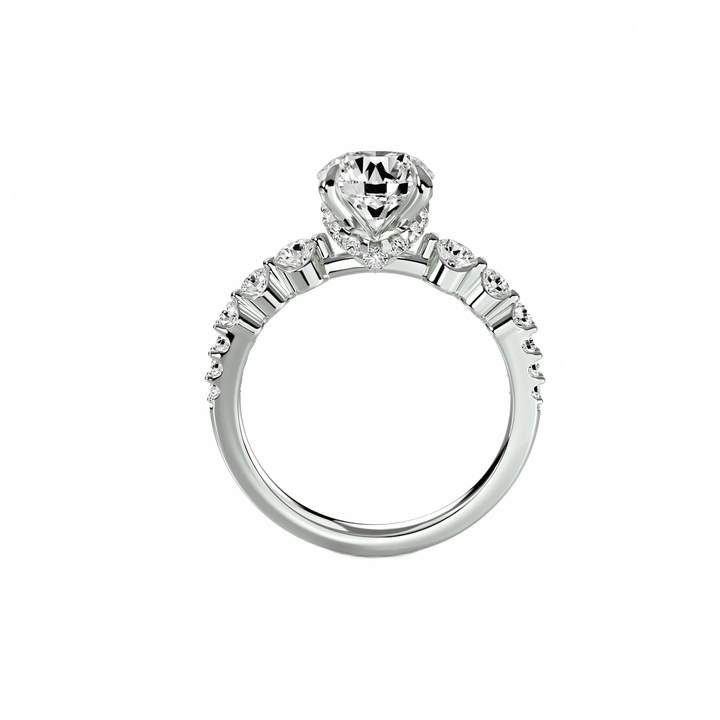 The Cascade Diamond Ring in setting by 18 KARATS