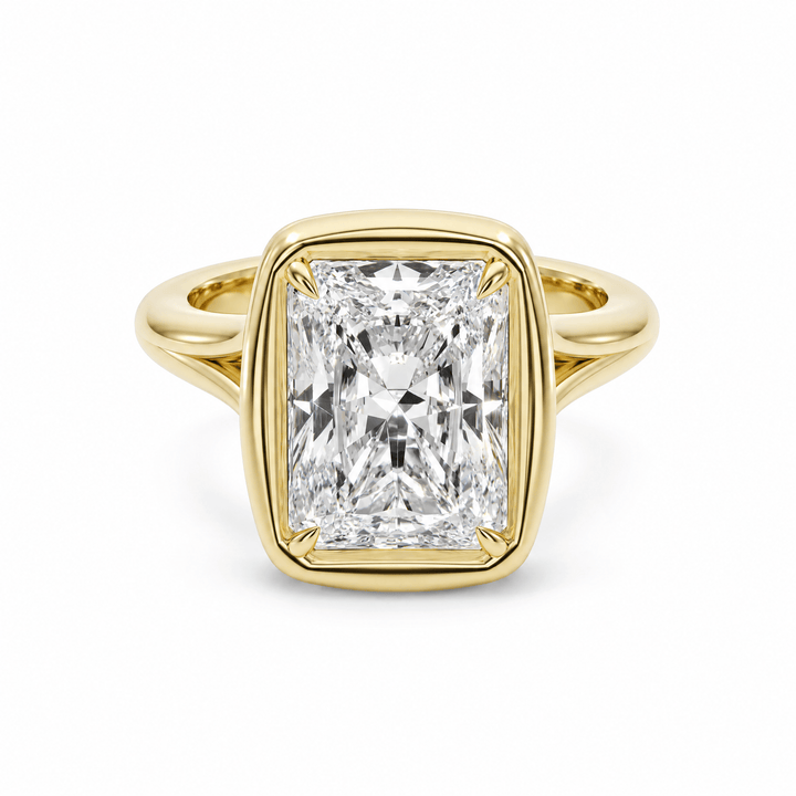 The Chunky Split Radiant Diamond Engagement Ring in Ring by 18 KARATS INC.