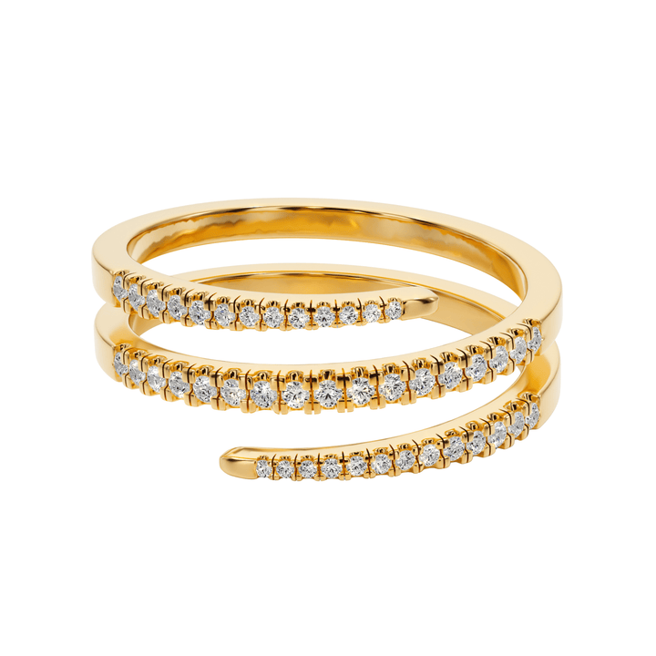 The Eternal Spiral Wedding Band - B1015 in Wedding Bands by 18 KARATS INC.