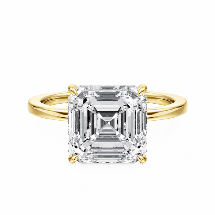 The Grace Asscher Lab Diamond Solitaire Engagement Ring in Ready Rings by 18 KARATS INC.