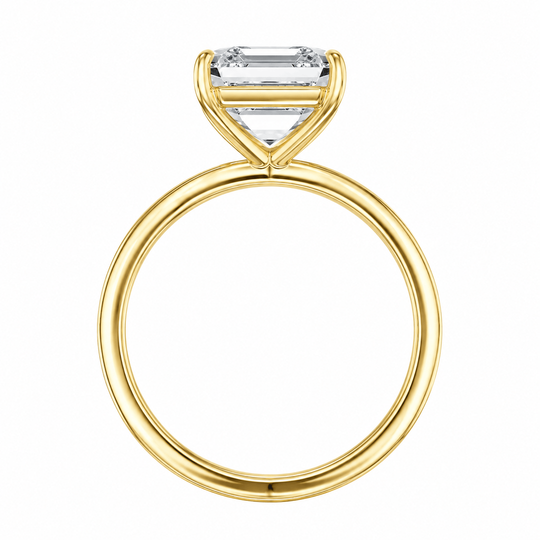 The Grace Asscher Lab Diamond Solitaire Engagement Ring in Ready Rings by 18 KARATS INC.