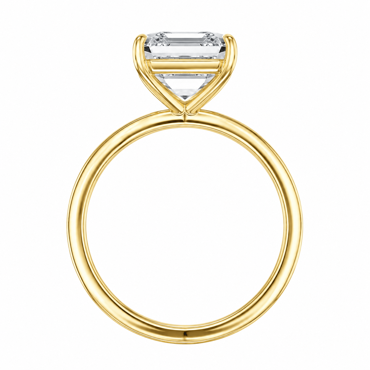 The Grace Asscher Lab Diamond Solitaire Engagement Ring in Ready Rings by 18 KARATS INC.