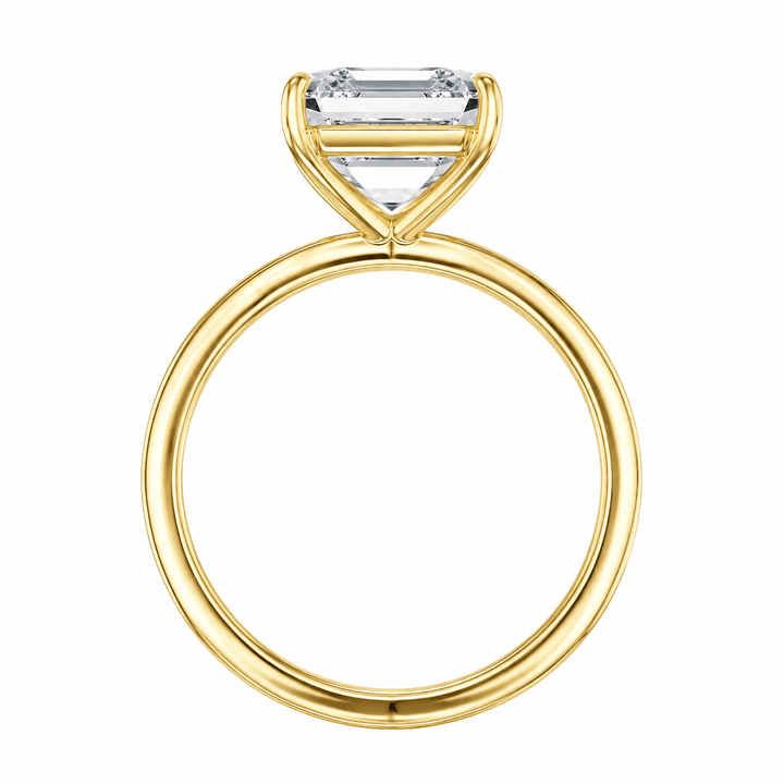 The Grace Asscher Lab Diamond Solitaire Engagement Ring in Ready Rings by 18 KARATS INC.