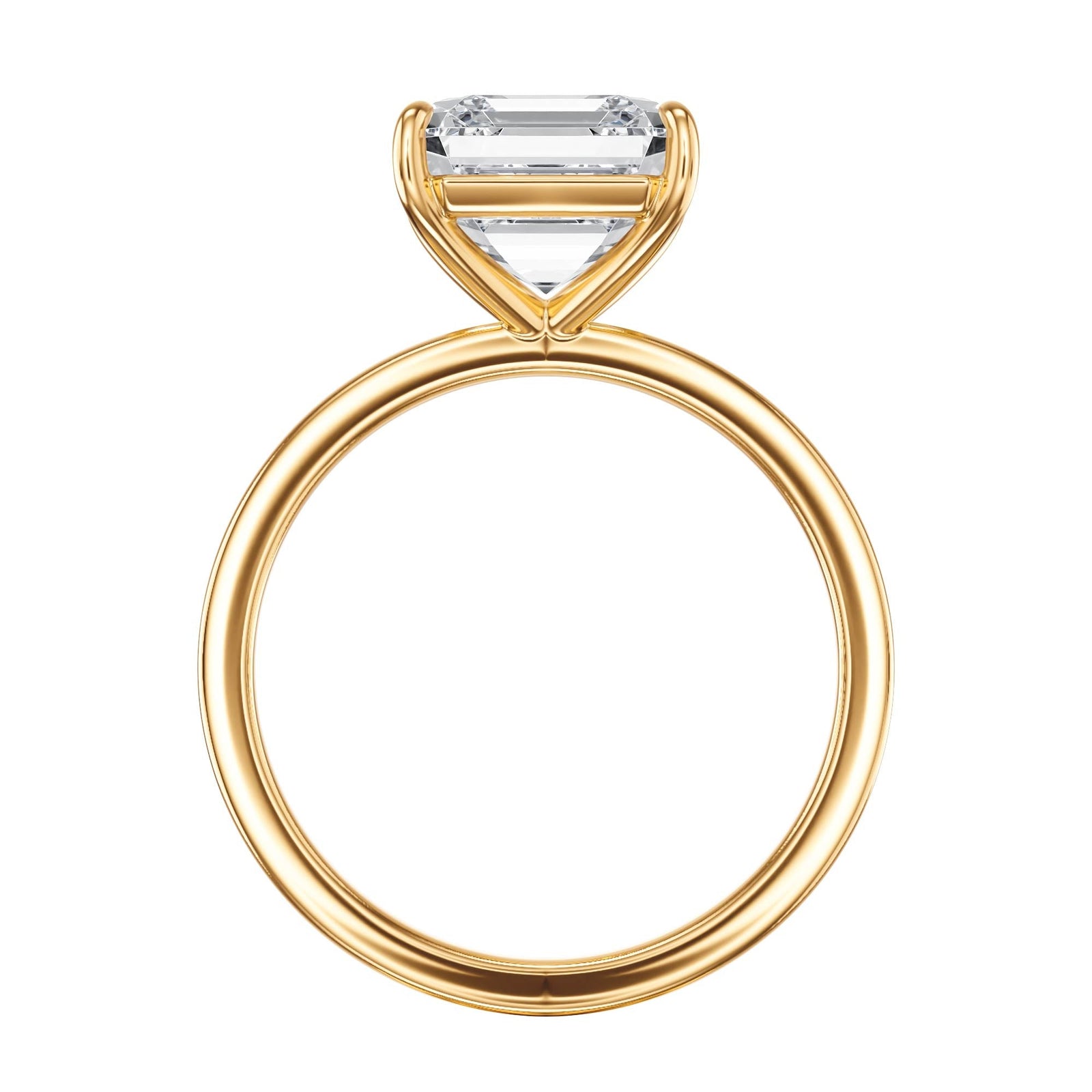 The Grace Asscher Solitaire Engagement Ring - R1045 in Ring by 18 KARATS INC.