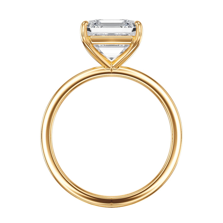 The Grace Asscher Solitaire Engagement Ring - R1045 in Ring by 18 KARATS INC.