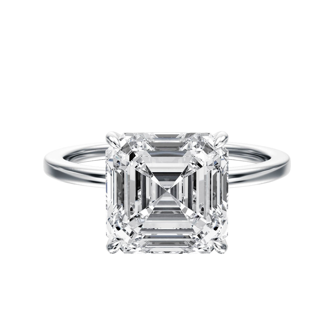 The Grace Asscher Solitaire Engagement Ring - R1045 in Ring by 18 KARATS INC.