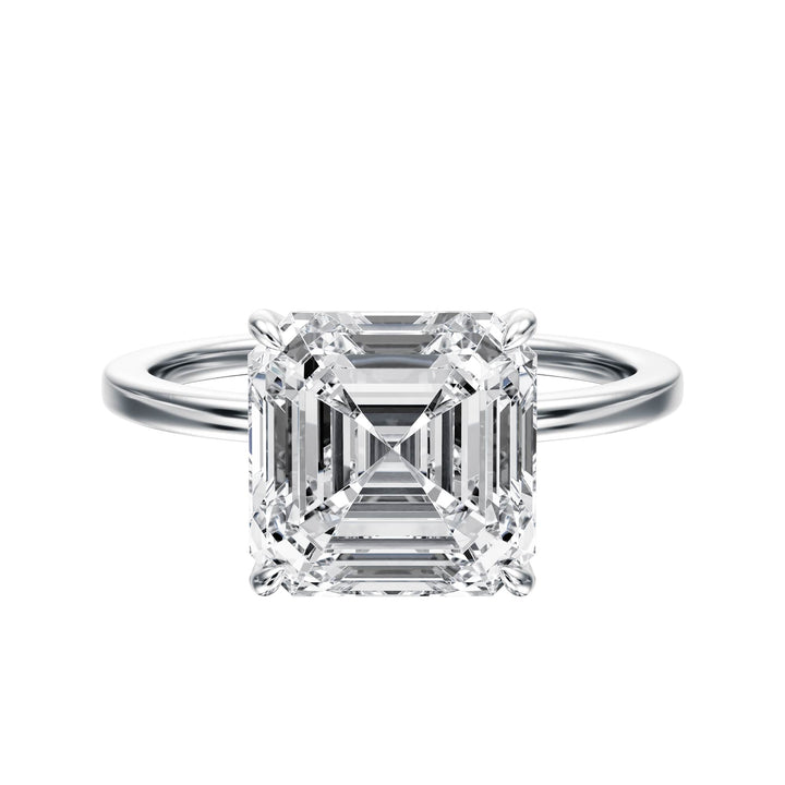 The Grace Asscher Solitaire Engagement Ring - R1045 in Ring by 18 KARATS INC.