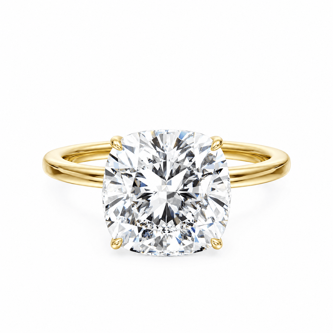 The Grace Cushion Solitaire Engagement Ring in Ring by 18 KARATS INC.