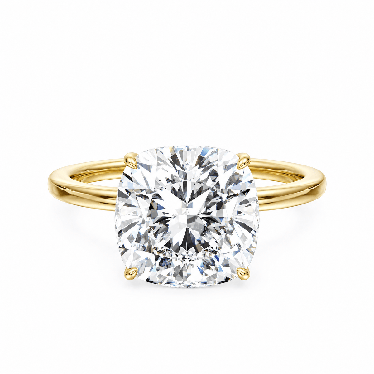 The Grace Cushion Solitaire Engagement Ring in Ring by 18 KARATS INC.