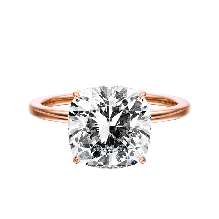 The Grace Cushion Solitaire Engagement Ring - R1047 in Ring by 18 KARATS INC.