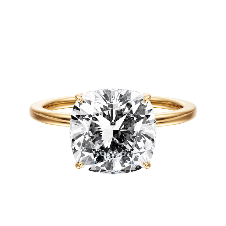 The Grace Cushion Solitaire Engagement Ring - R1047 in Ring by 18 KARATS INC.