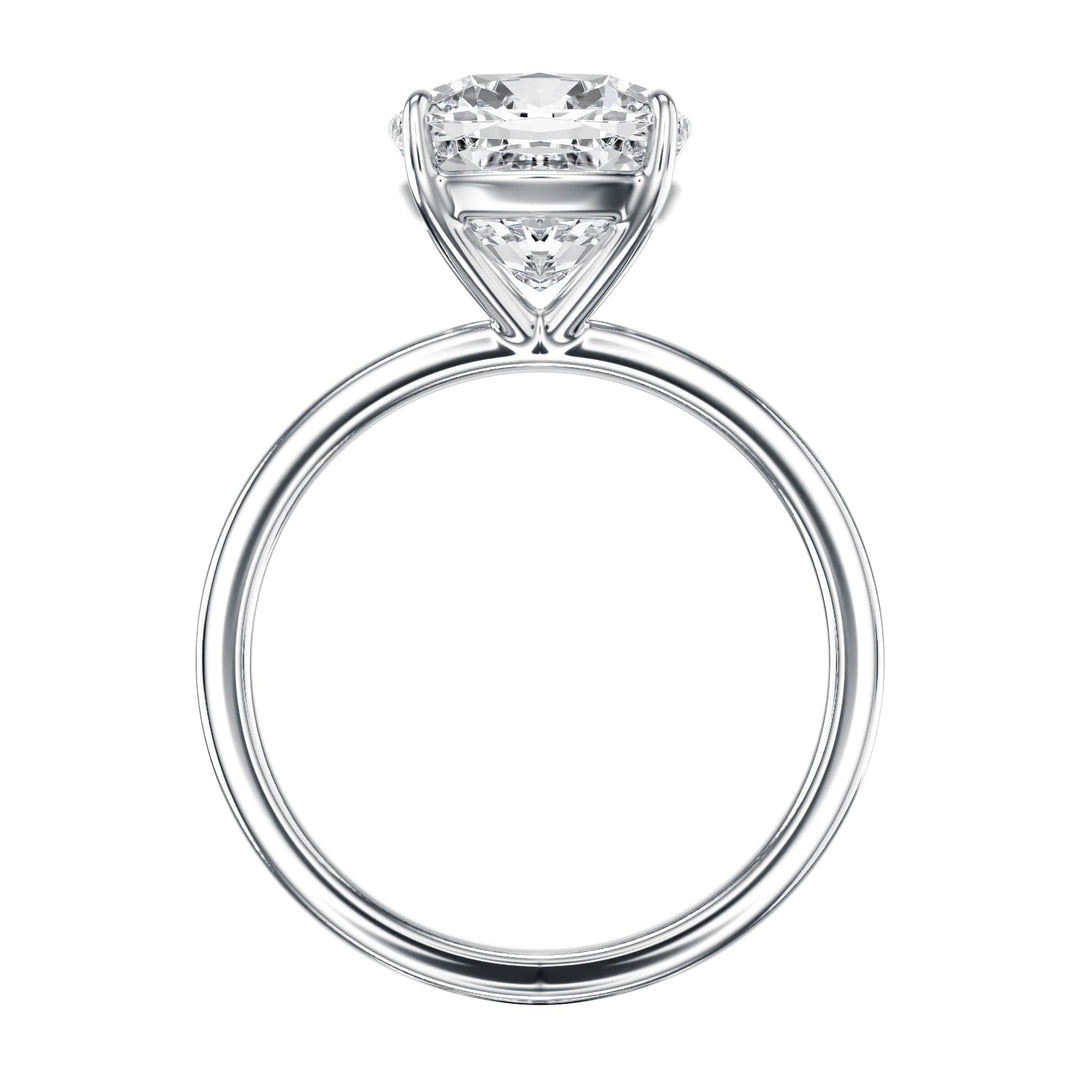 The Grace Cushion Solitaire Engagement Ring - R1047 in Ring by 18 KARATS INC.