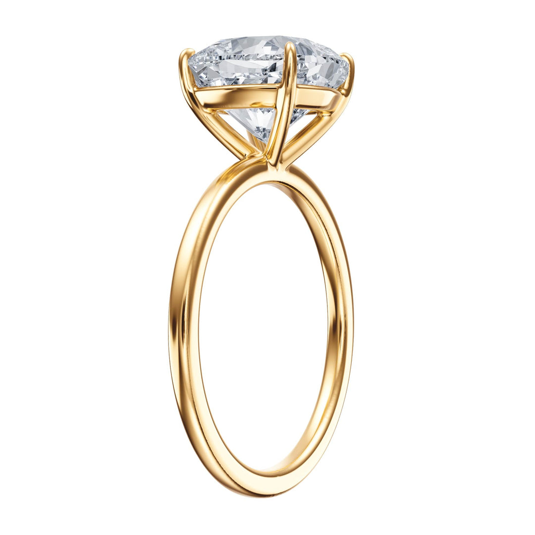 The Grace Cushion Solitaire Engagement Ring - R1047 in Ring by 18 KARATS INC.