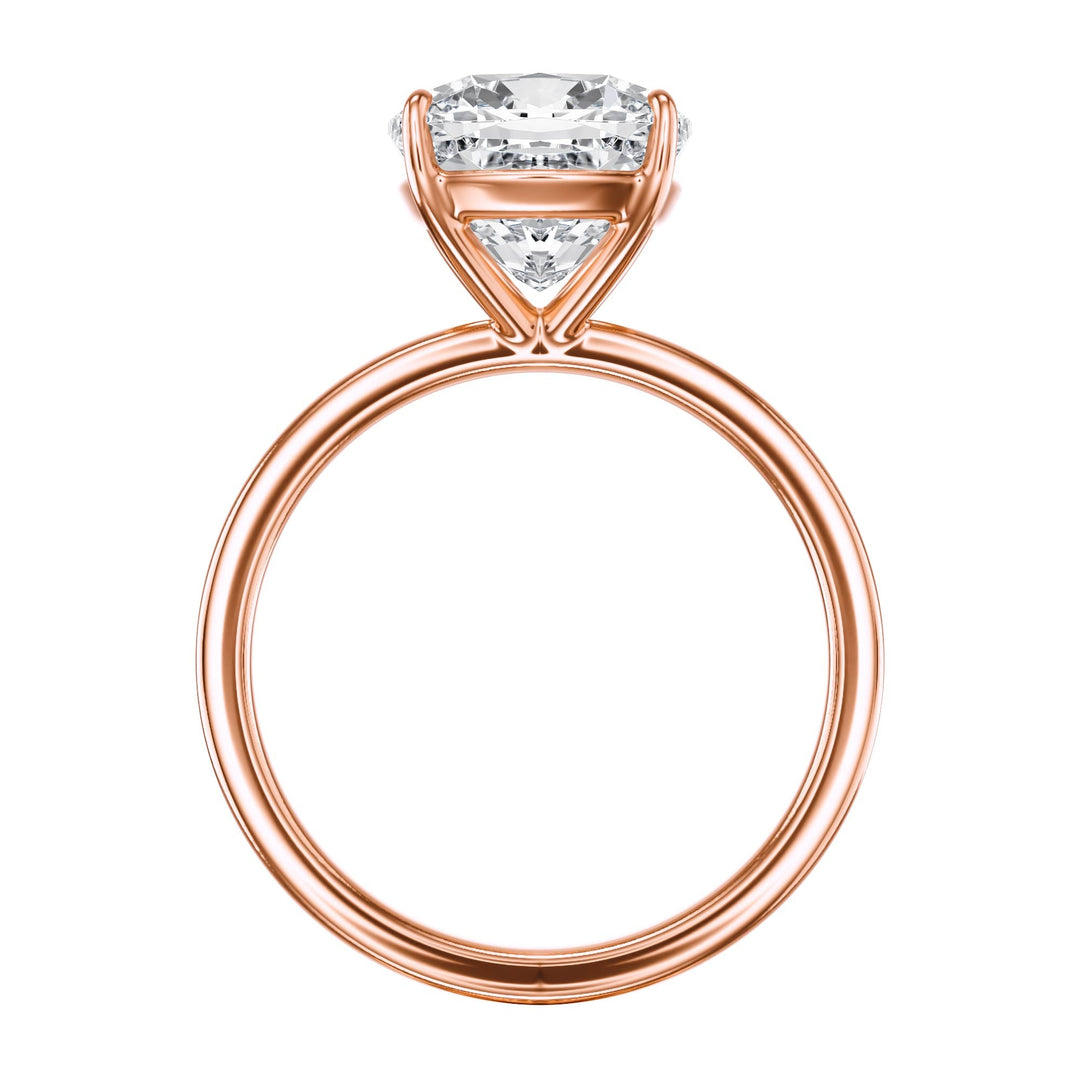 The Grace Cushion Solitaire Engagement Ring - R1047 in Ring by 18 KARATS INC.