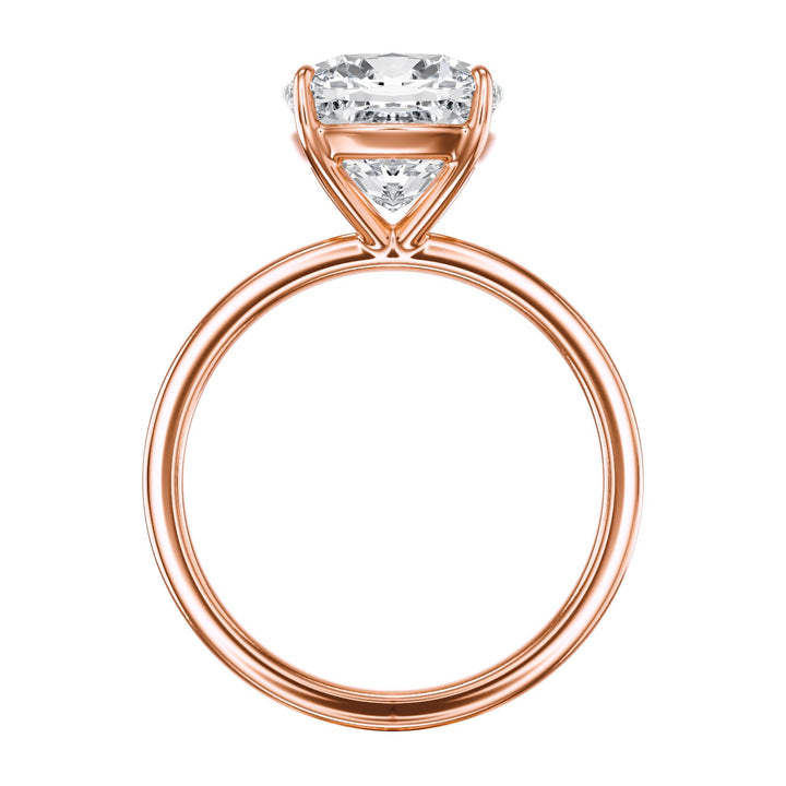 The Grace Cushion Solitaire Engagement Ring - R1047 in Ring by 18 KARATS INC.