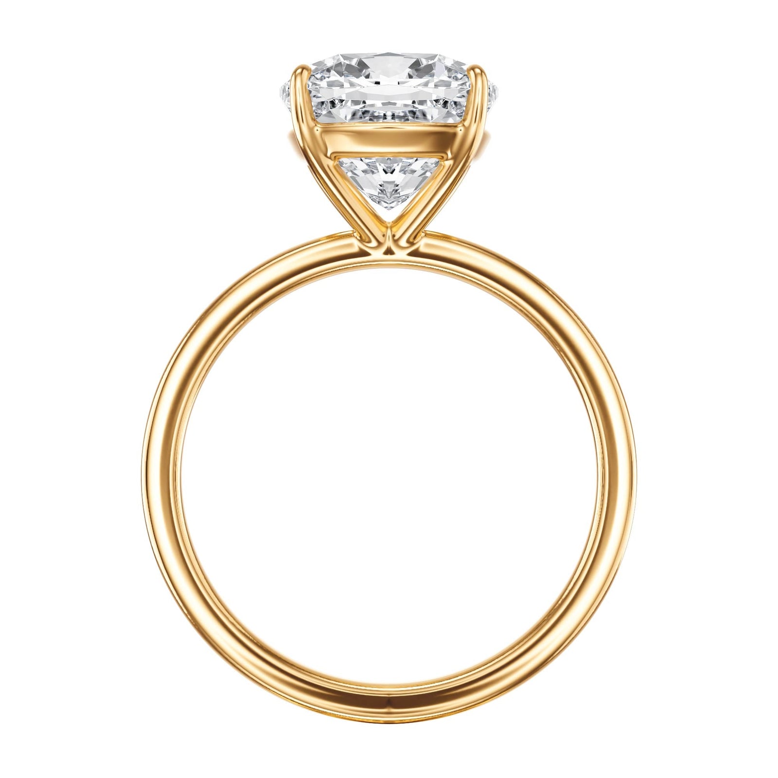 The Grace Cushion Solitaire Engagement Ring - R1047 in Ring by 18 KARATS INC.