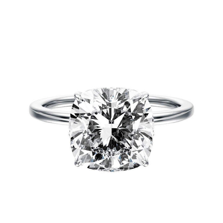 The Grace Cushion Solitaire Engagement Ring - R1047 in Ring by 18 KARATS INC.