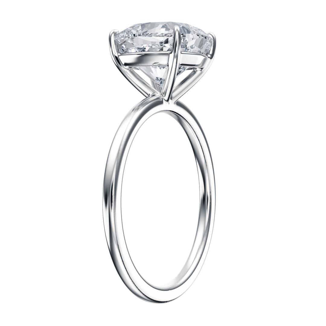 The Grace Cushion Solitaire Engagement Ring - R1047 in Ring by 18 KARATS INC.