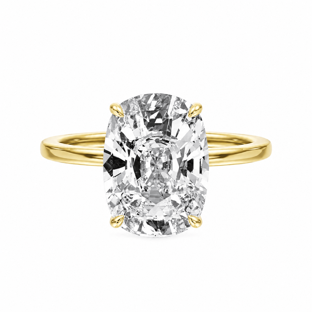 The Grace Elongated Cushion Solitaire Engagement Ring in Ring by 18 KARATS INC.