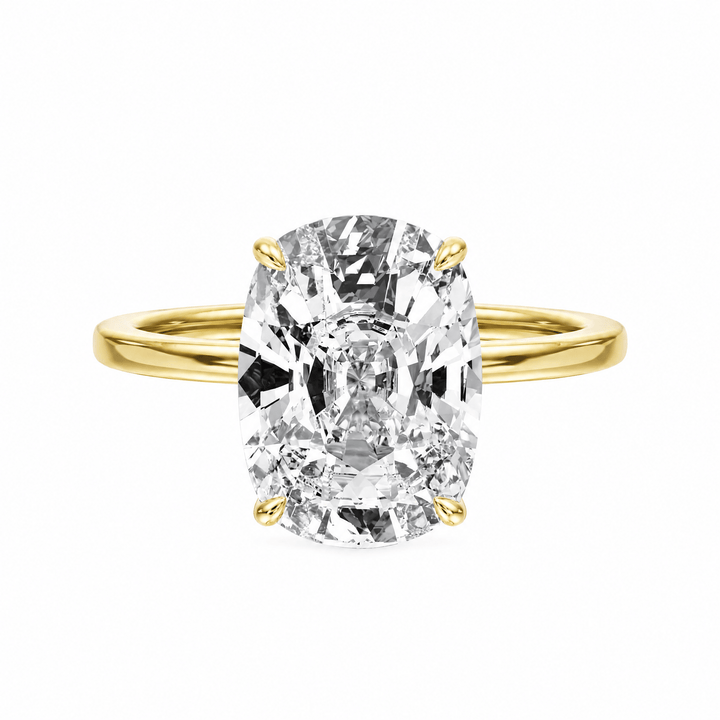 The Grace Elongated Cushion Solitaire Engagement Ring in Ring by 18 KARATS INC.