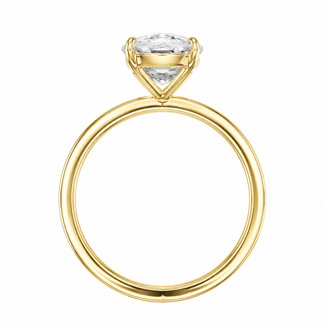 The Grace Elongated Cushion Solitaire Engagement Ring in Ring by 18 KARATS INC.