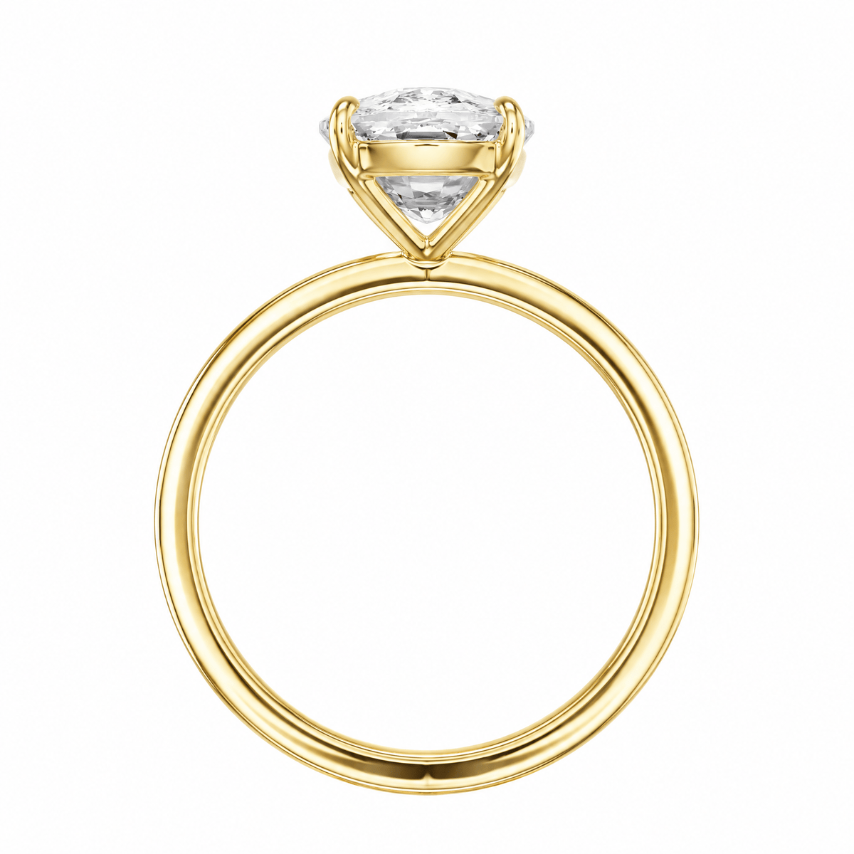 The Grace Elongated Cushion Solitaire Engagement Ring in Ring by 18 KARATS INC.