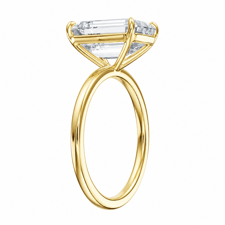 The Grace Emerald Lab Diamond Engagement Ring in Ready Rings by 18 KARATS INC.