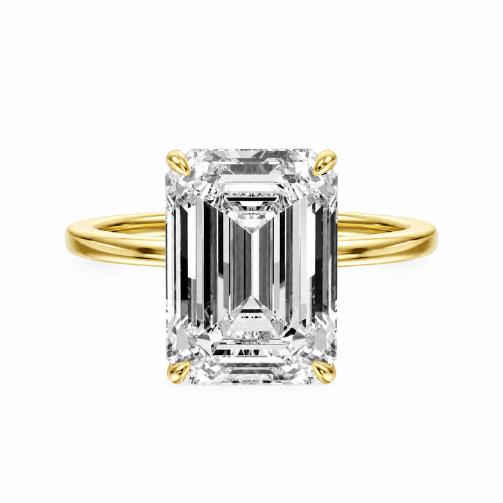The Grace Emerald Lab Diamond Engagement Ring in Ready Rings by 18 KARATS INC.