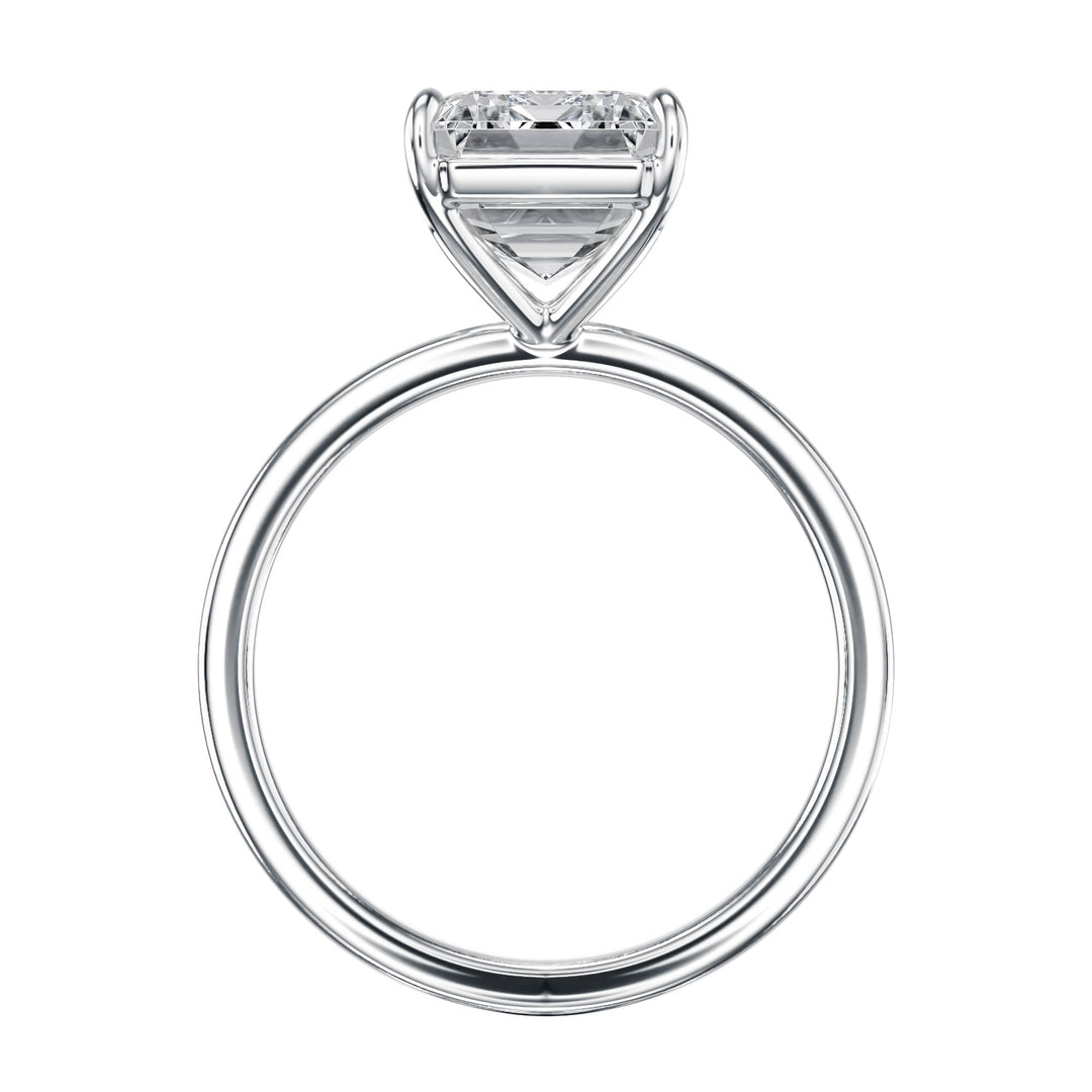 The Grace Emerald Solitaire Engagement Ring - R1046 in Ring by 18 KARATS INC.