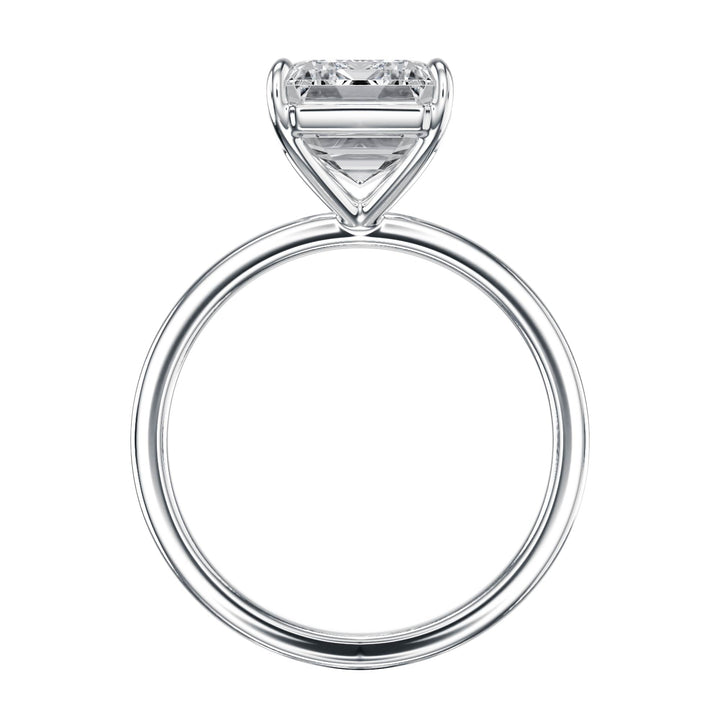 The Grace Emerald Solitaire Engagement Ring - R1046 in Ring by 18 KARATS INC.
