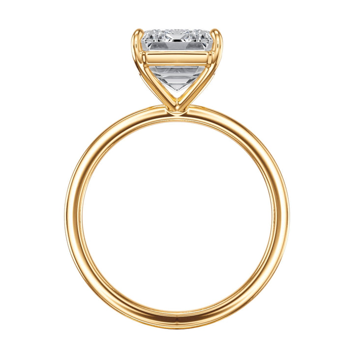 The Grace Emerald Solitaire Engagement Ring - R1046 in Ring by 18 KARATS INC.