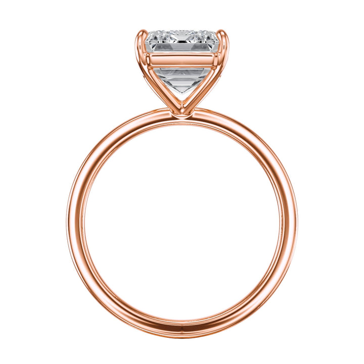 The Grace Emerald Solitaire Engagement Ring - R1046 in Ring by 18 KARATS INC.