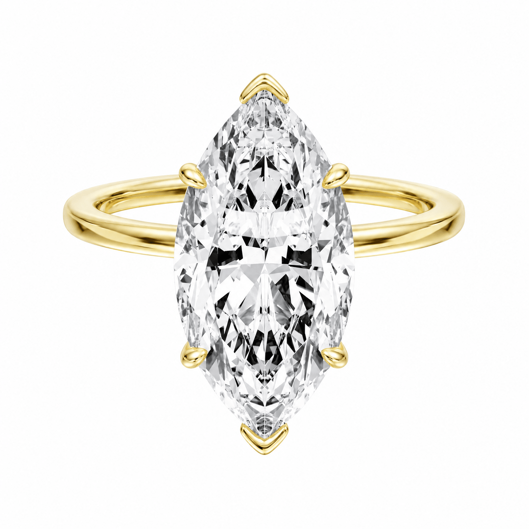 The Grace Marquise Lab Diamond Engagement Ring in Ready Rings by 18 KARATS INC.