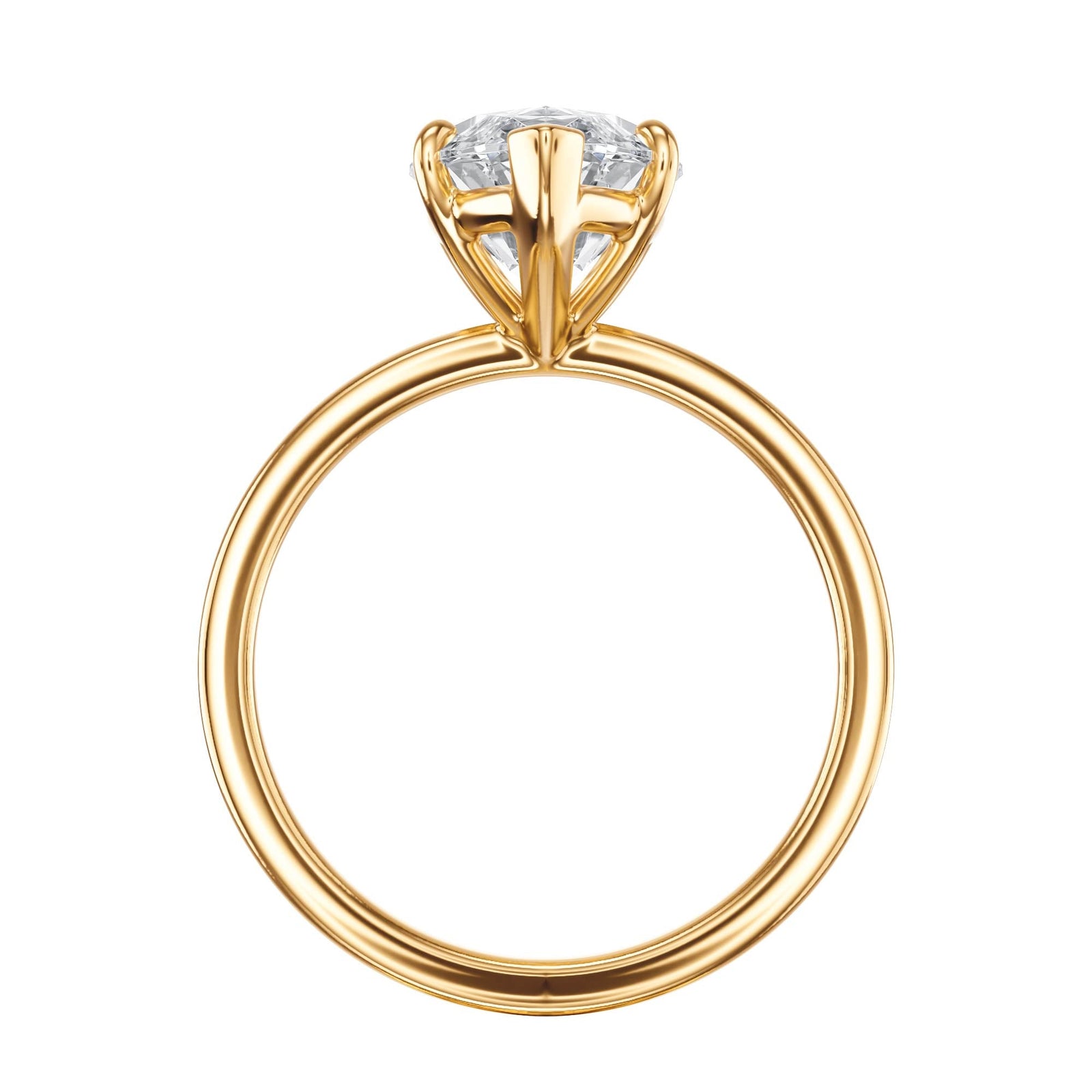 The Grace Marquise Lab Diamond Engagement Ring - R1011 in Ready Rings by 18 KARATS INC.