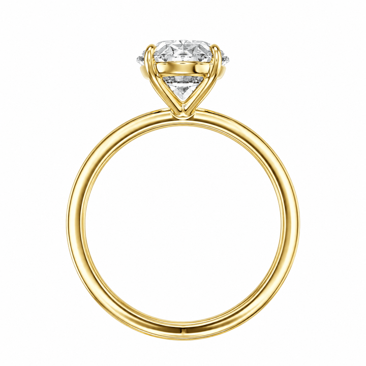 The Grace Oval Solitaire Engagement Ring in Ring by 18 KARATS INC.