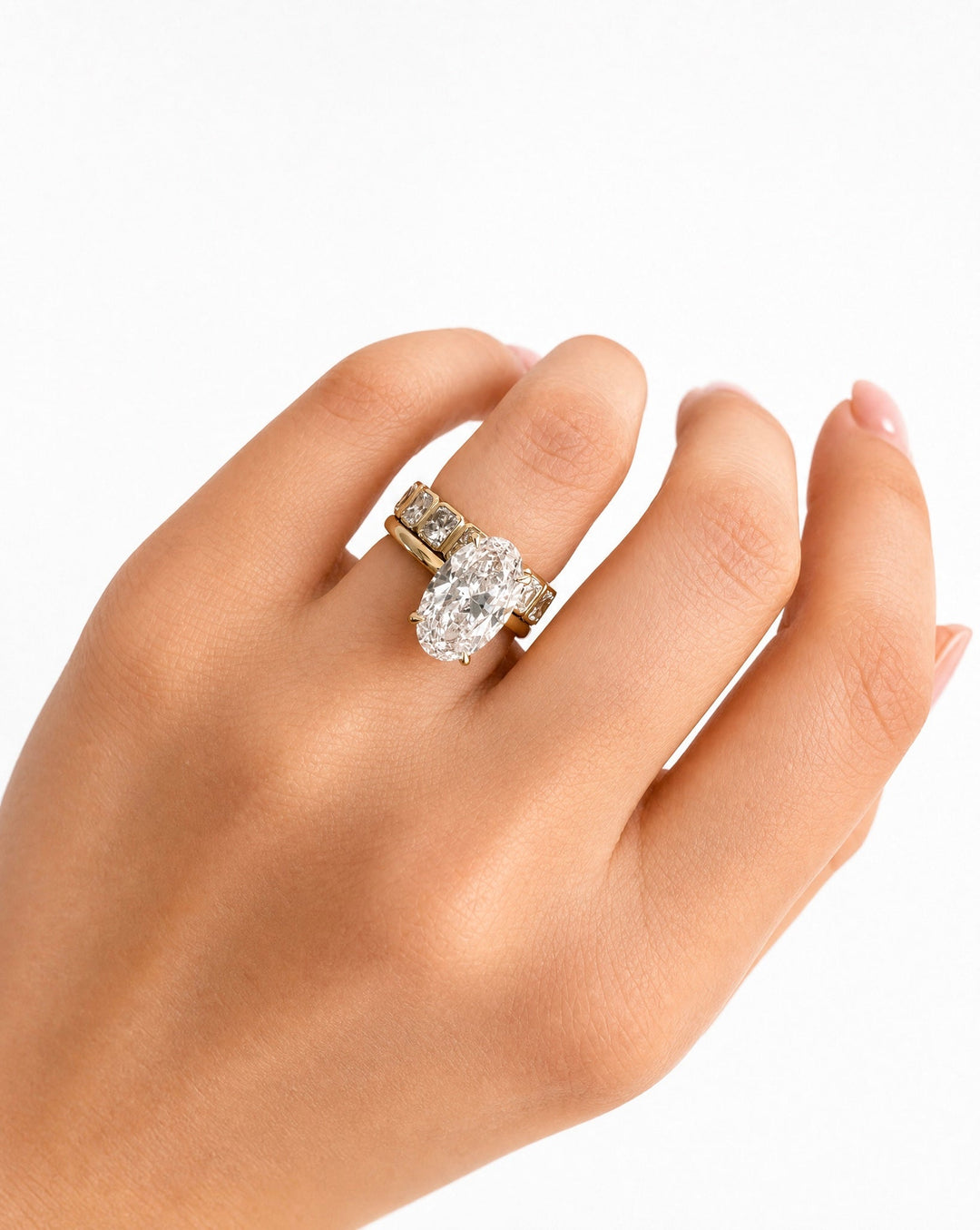 The Grace Oval Solitaire Engagement Ring - R1037 in Ring by 18 KARATS INC.