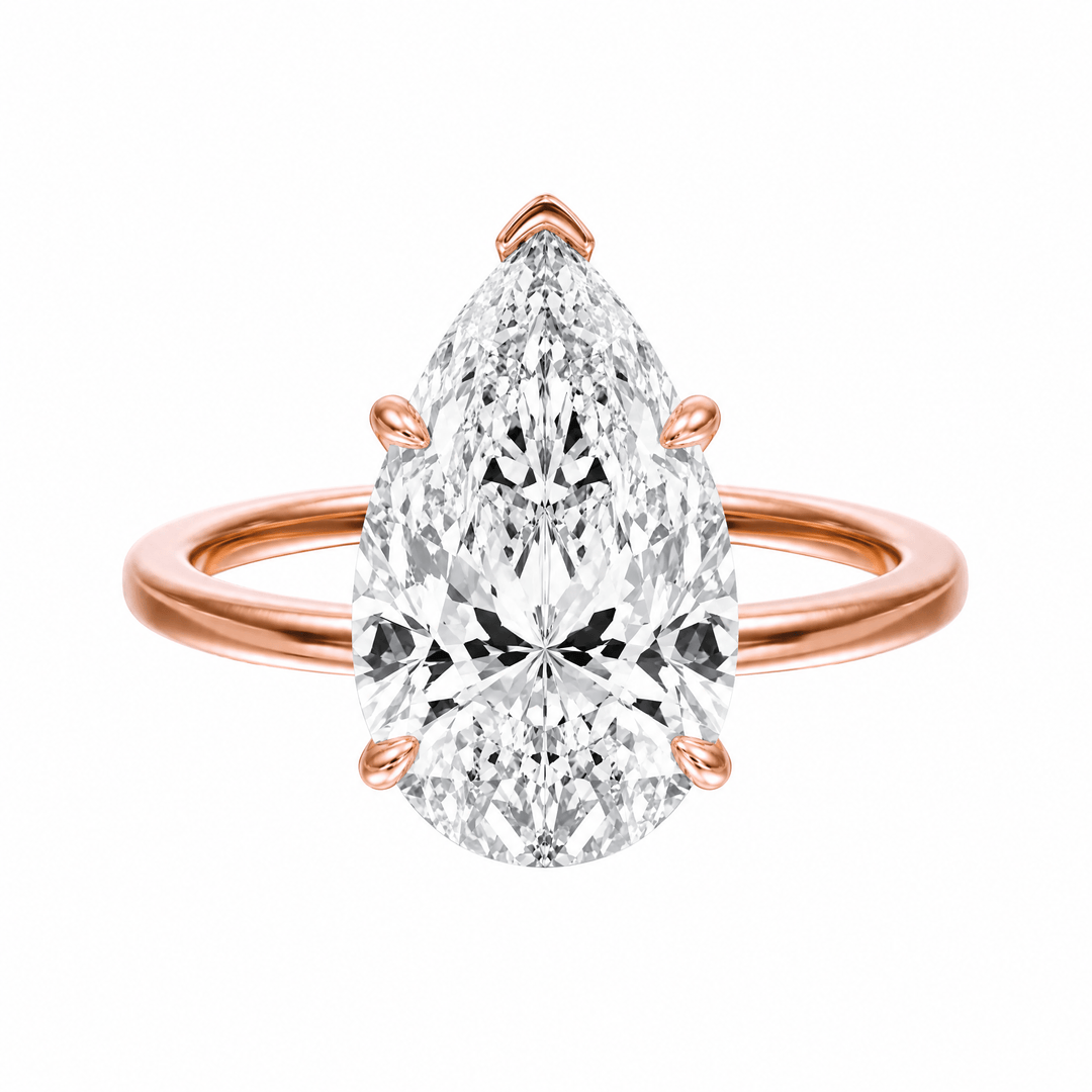 The Grace Pear Lab Diamond Engagement Ring in Ready Rings by 18 KARATS INC.