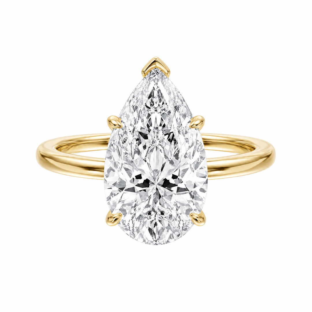 The Grace Pear Lab Diamond Engagement Ring in Ready Rings by 18 KARATS INC.
