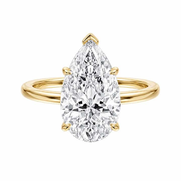 The Grace Pear Lab Diamond Engagement Ring in Ready Rings by 18 KARATS INC.