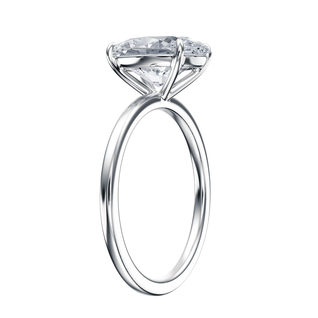 The Grace Pear Lab Diamond Engagement Ring - R1012 in Ready Rings by 18 KARATS INC.