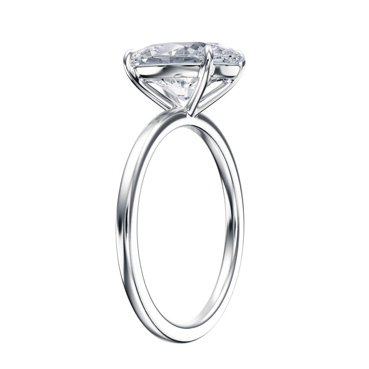 The Grace Pear Lab Diamond Engagement Ring - R1012 in Ready Rings by 18 KARATS INC.