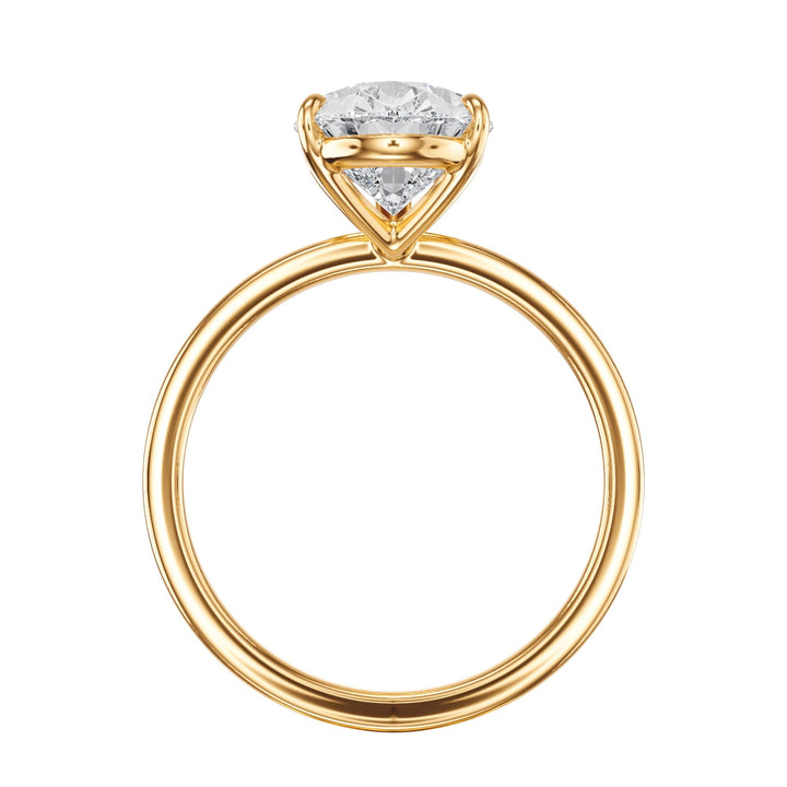 The Grace Pear Lab Diamond Engagement Ring - R1012 in Ready Rings by 18 KARATS INC.